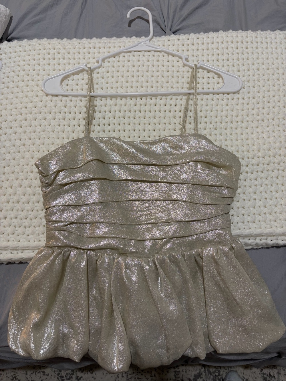 Target Gold Shimmer Top